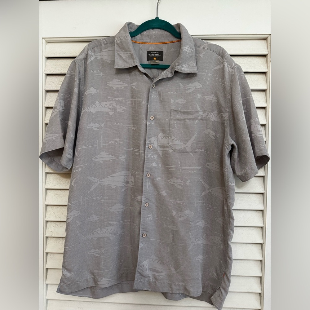 Quiksilver Gray Casual Button Down Shirt